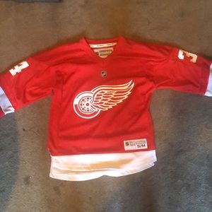 Reebok Red Wings jersey.